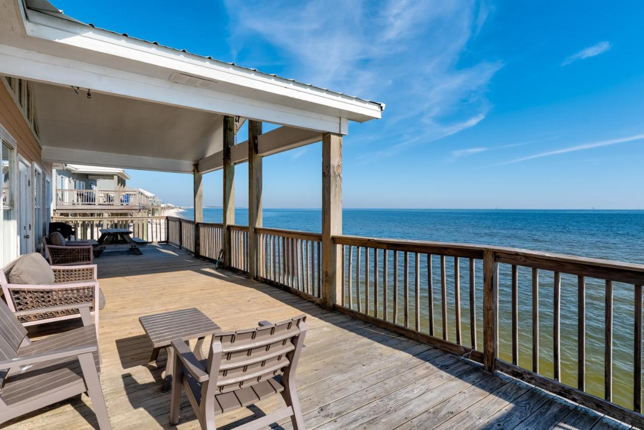 Sun Spot - True Gulf Front Private Home With Lovely Gulf Side Deck, Home 더핀 아일랜드 외부 사진
