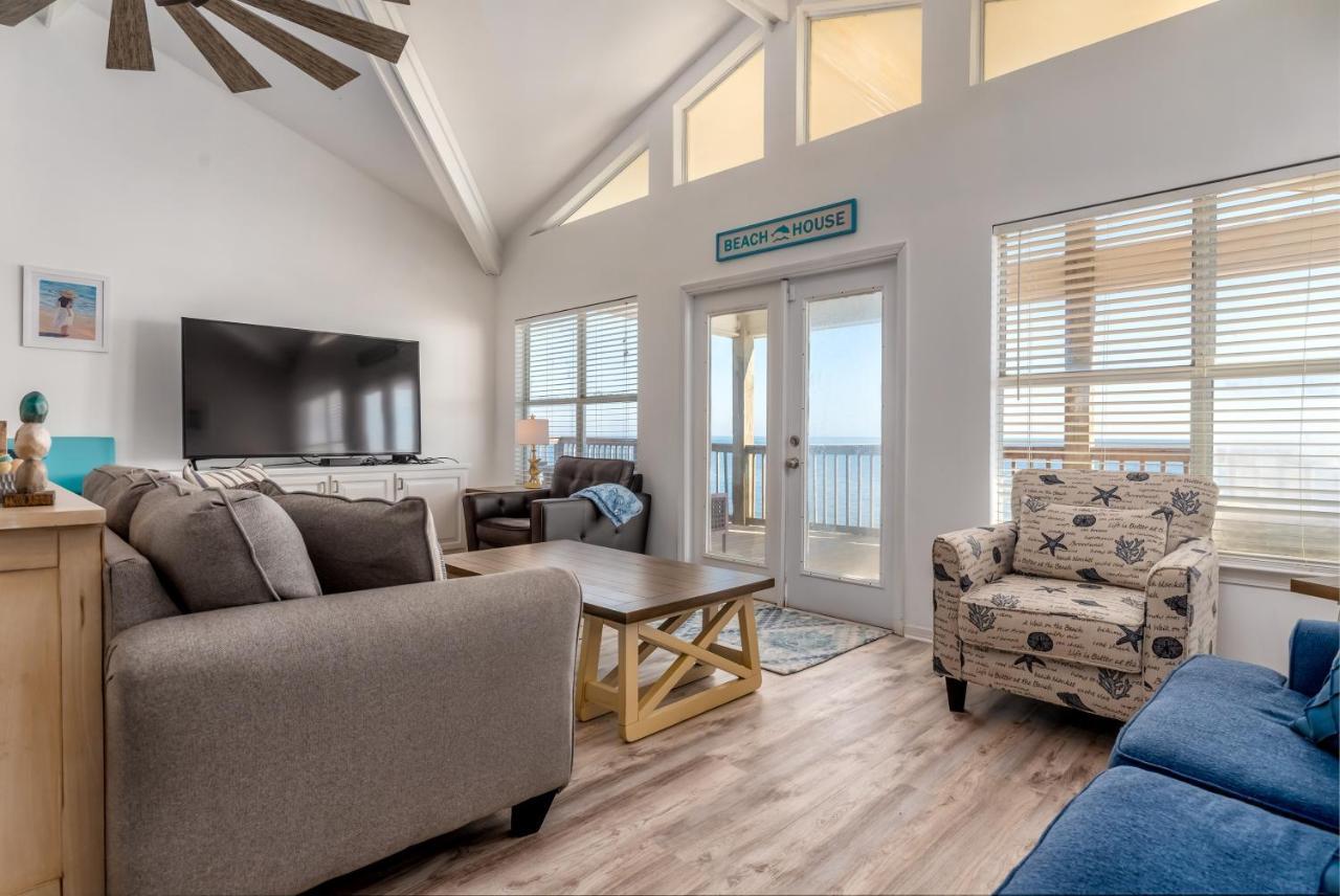 Sun Spot - True Gulf Front Private Home With Lovely Gulf Side Deck, Home 더핀 아일랜드 외부 사진