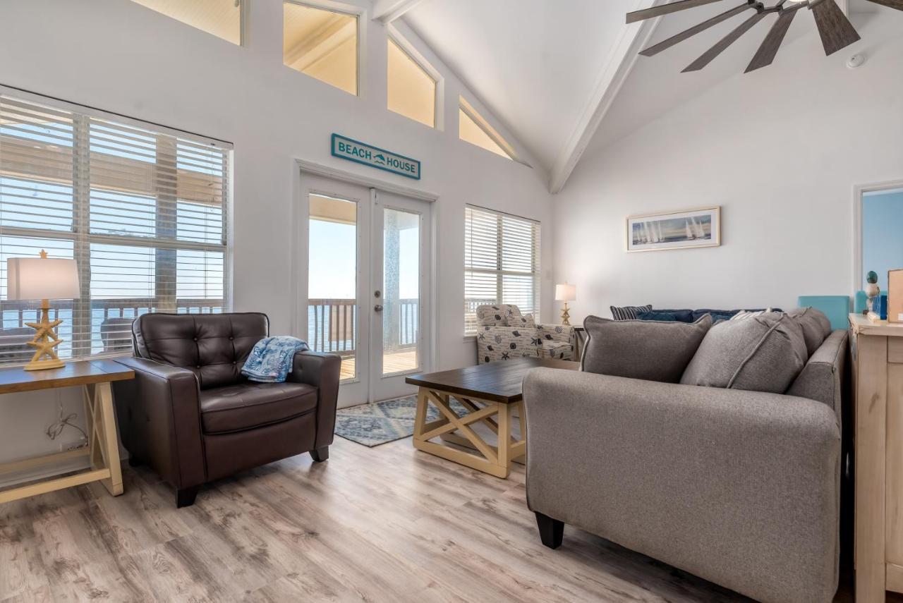 Sun Spot - True Gulf Front Private Home With Lovely Gulf Side Deck, Home 더핀 아일랜드 외부 사진